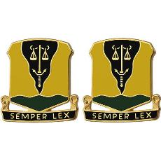125th Military Police Battalion Unit Crest (Semper Lex)